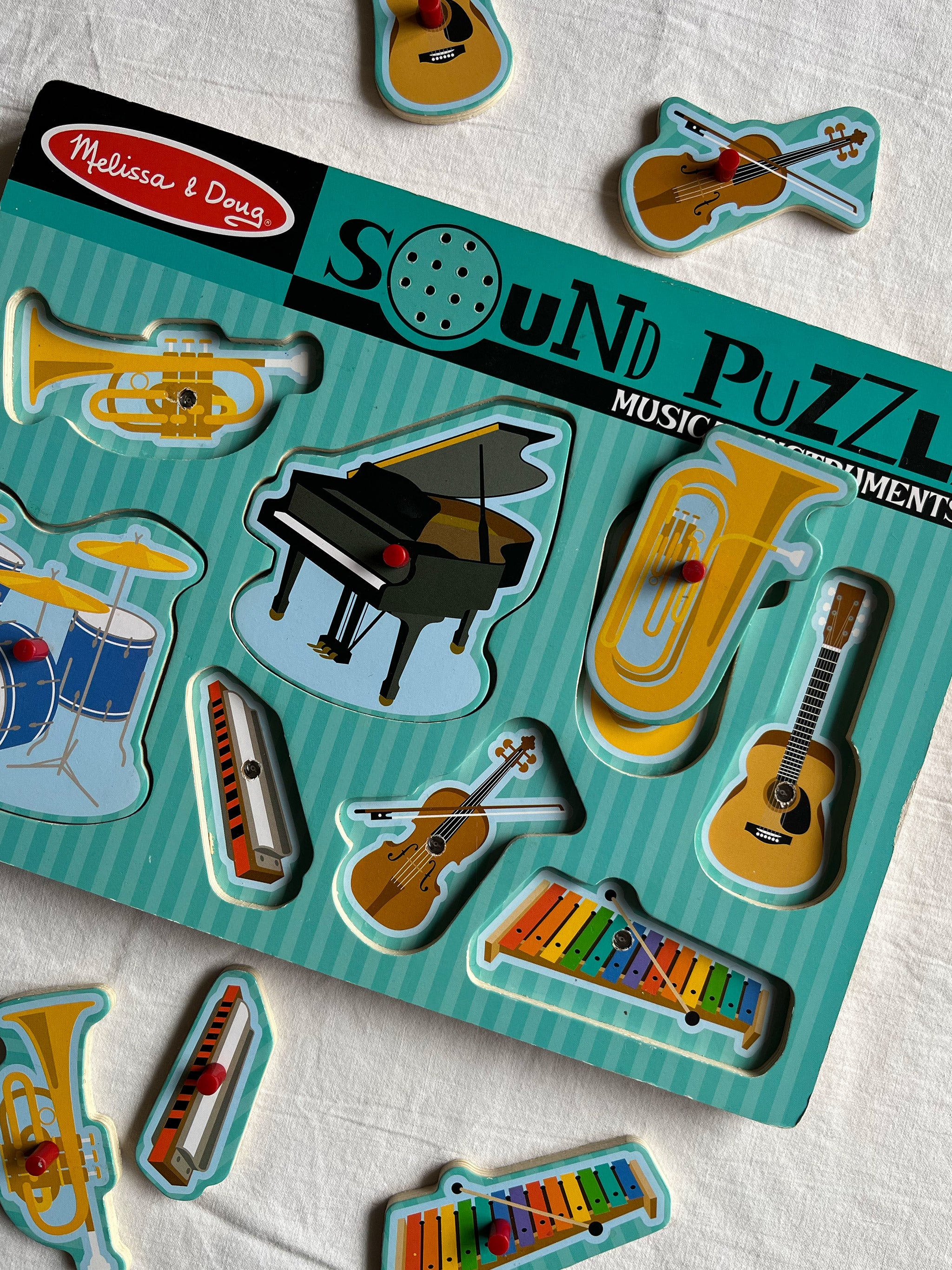 Pre-owned: Musical Instruments Wooden Sound Puzzle – The Resource