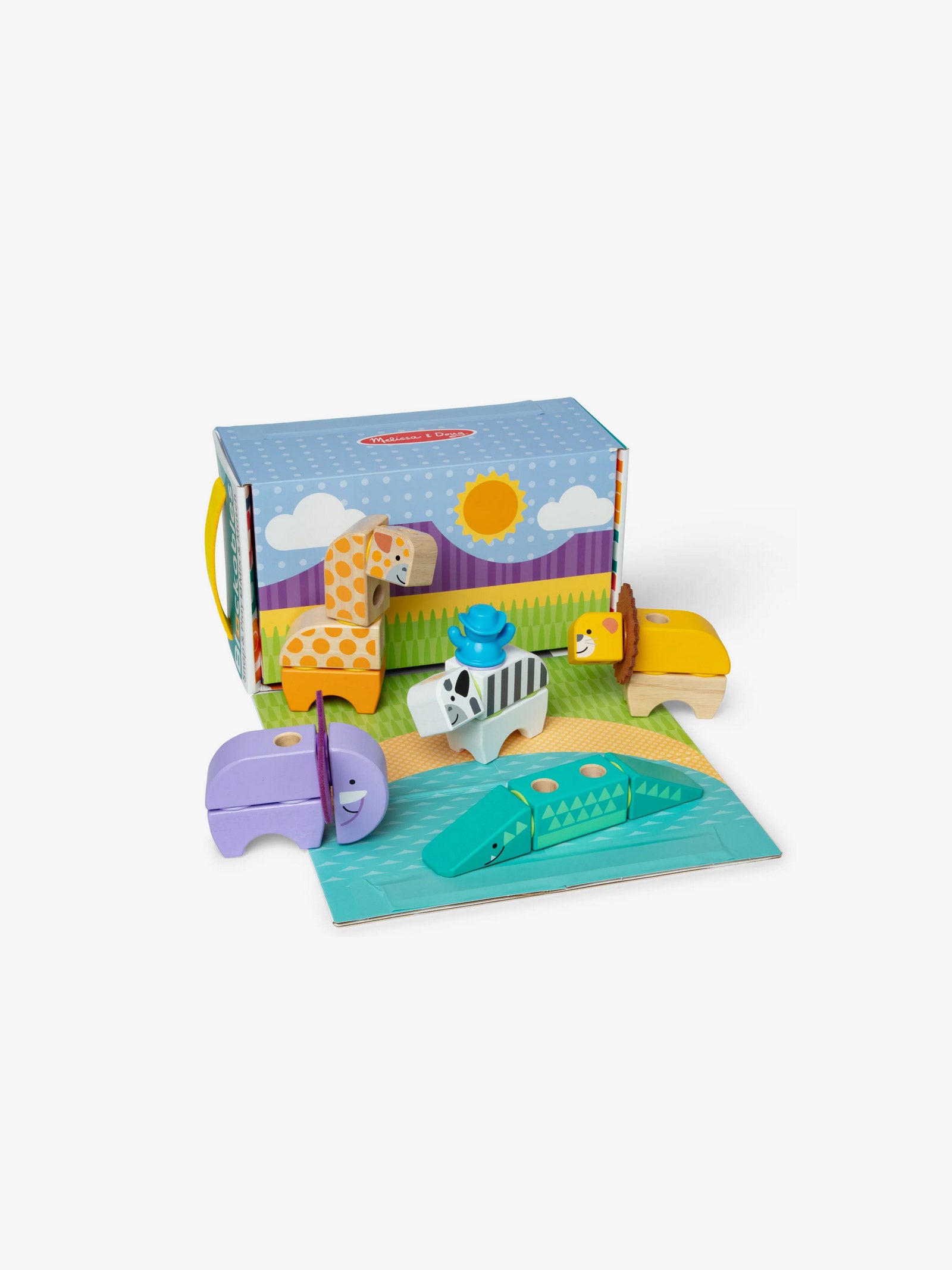 Safari Blockables Solid Wood Building Blocks (34 Piece)