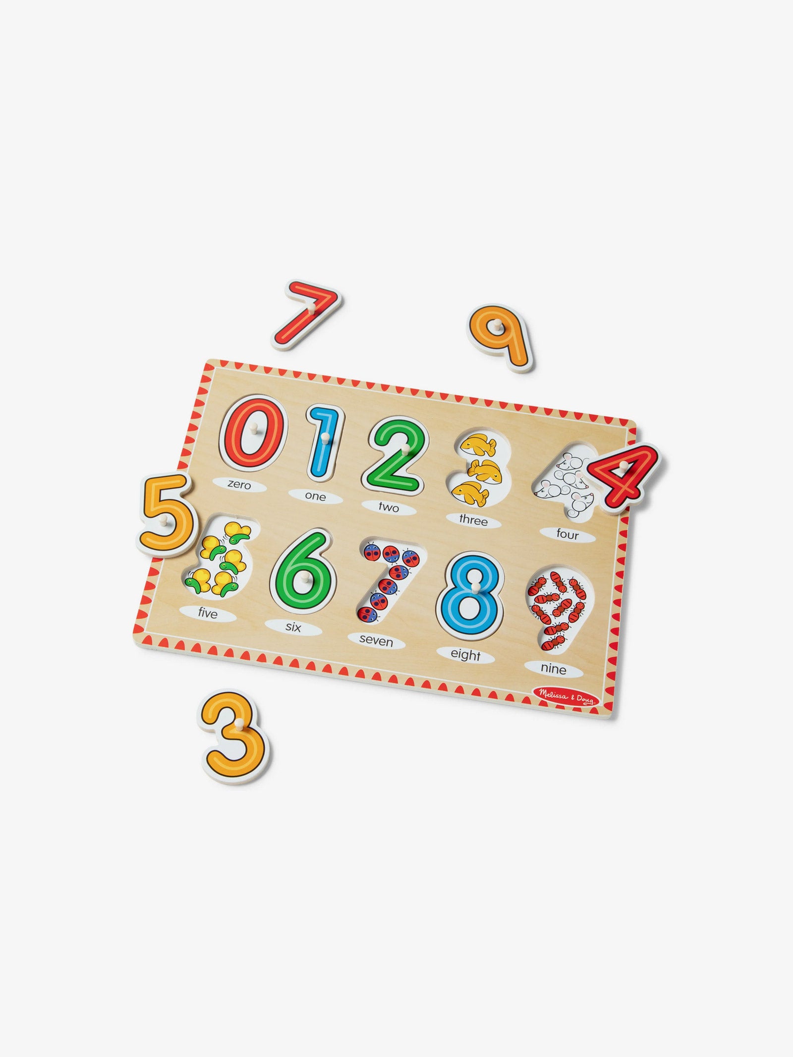 See-Inside Numbers Peg Puzzle (10 Piece)
