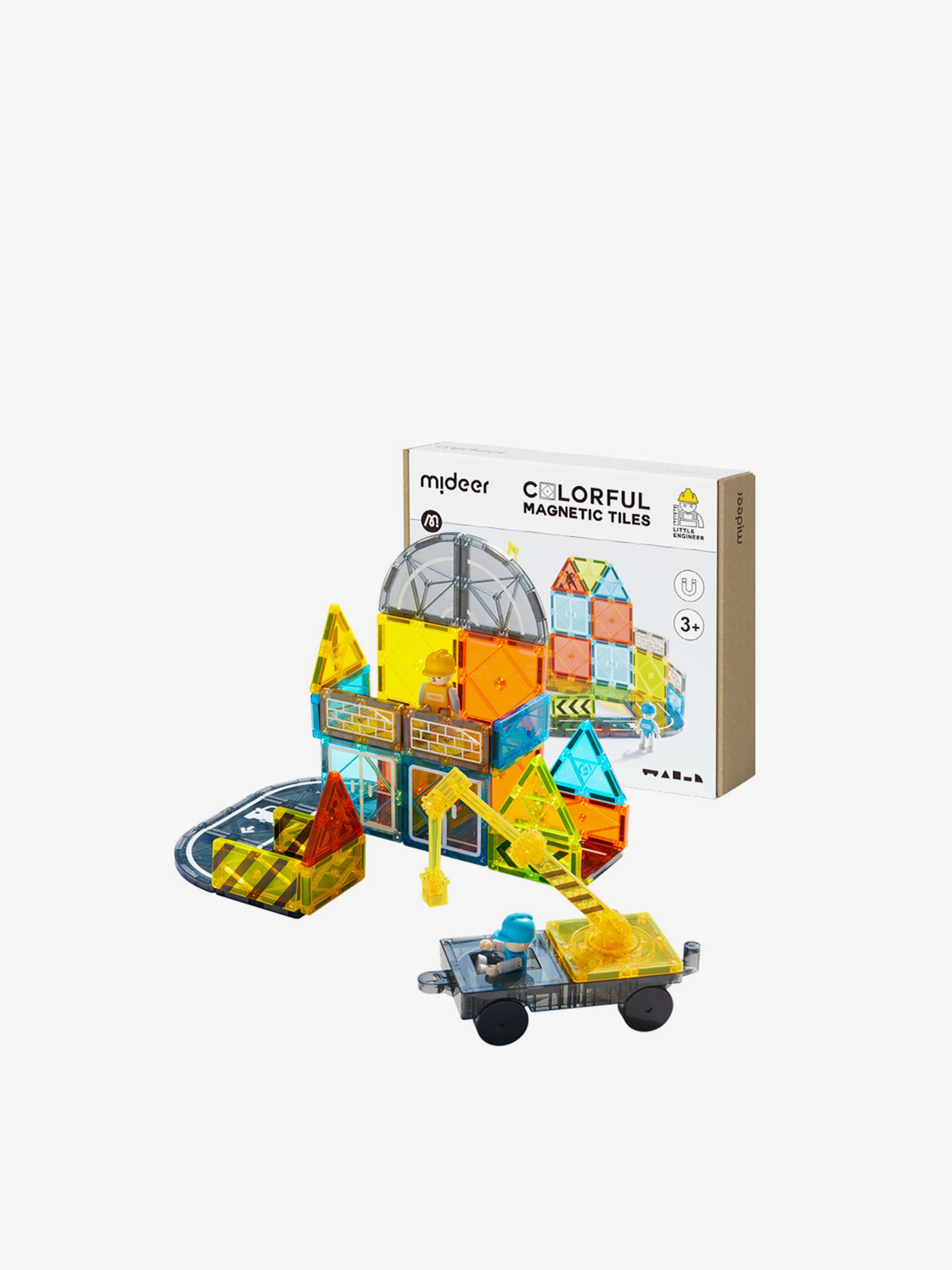 Little Architect Colourful Magnetic Tiles (36 Pieces)