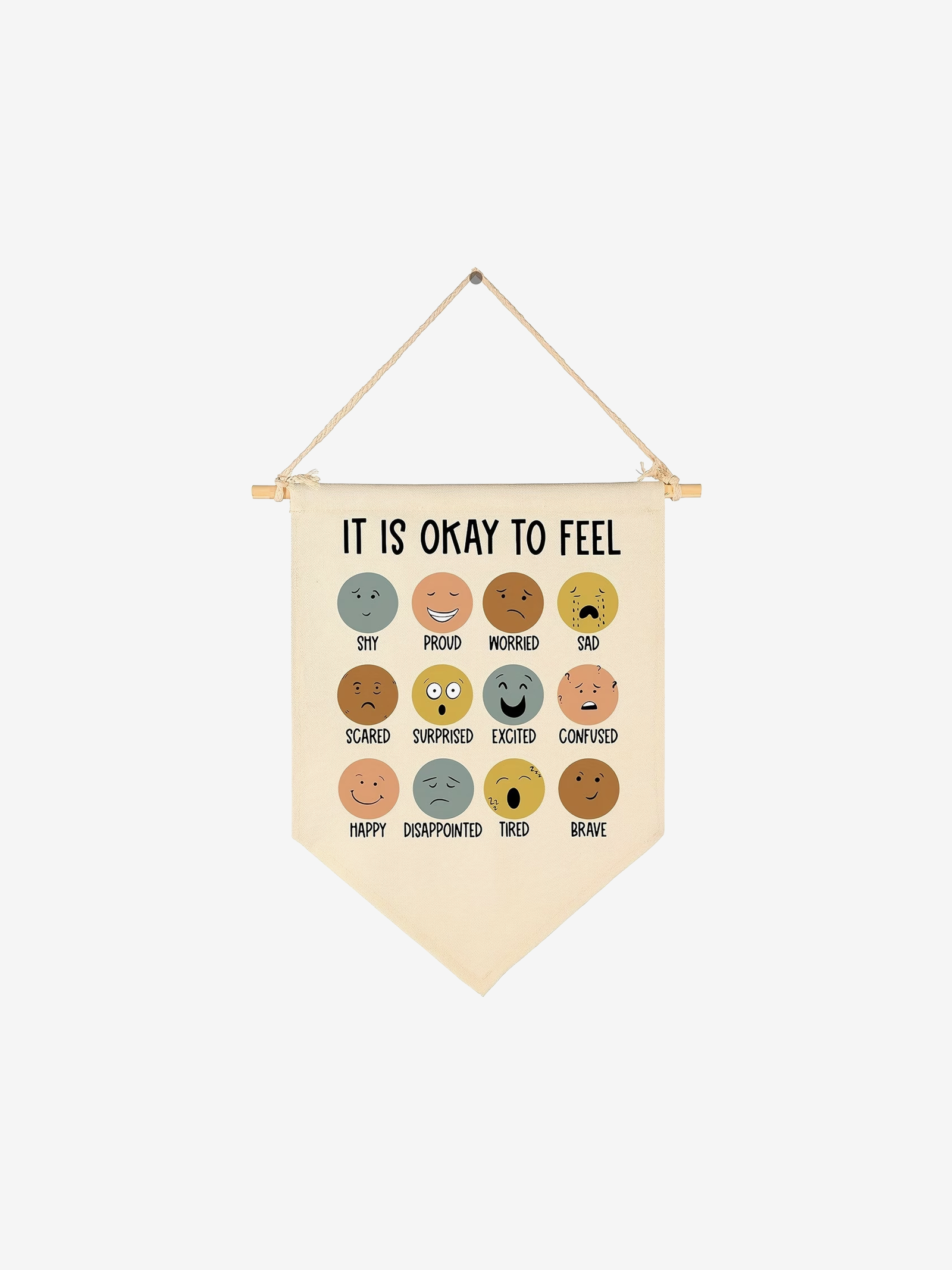 “It Is Okay to Feel” Canvas Wall Banner
