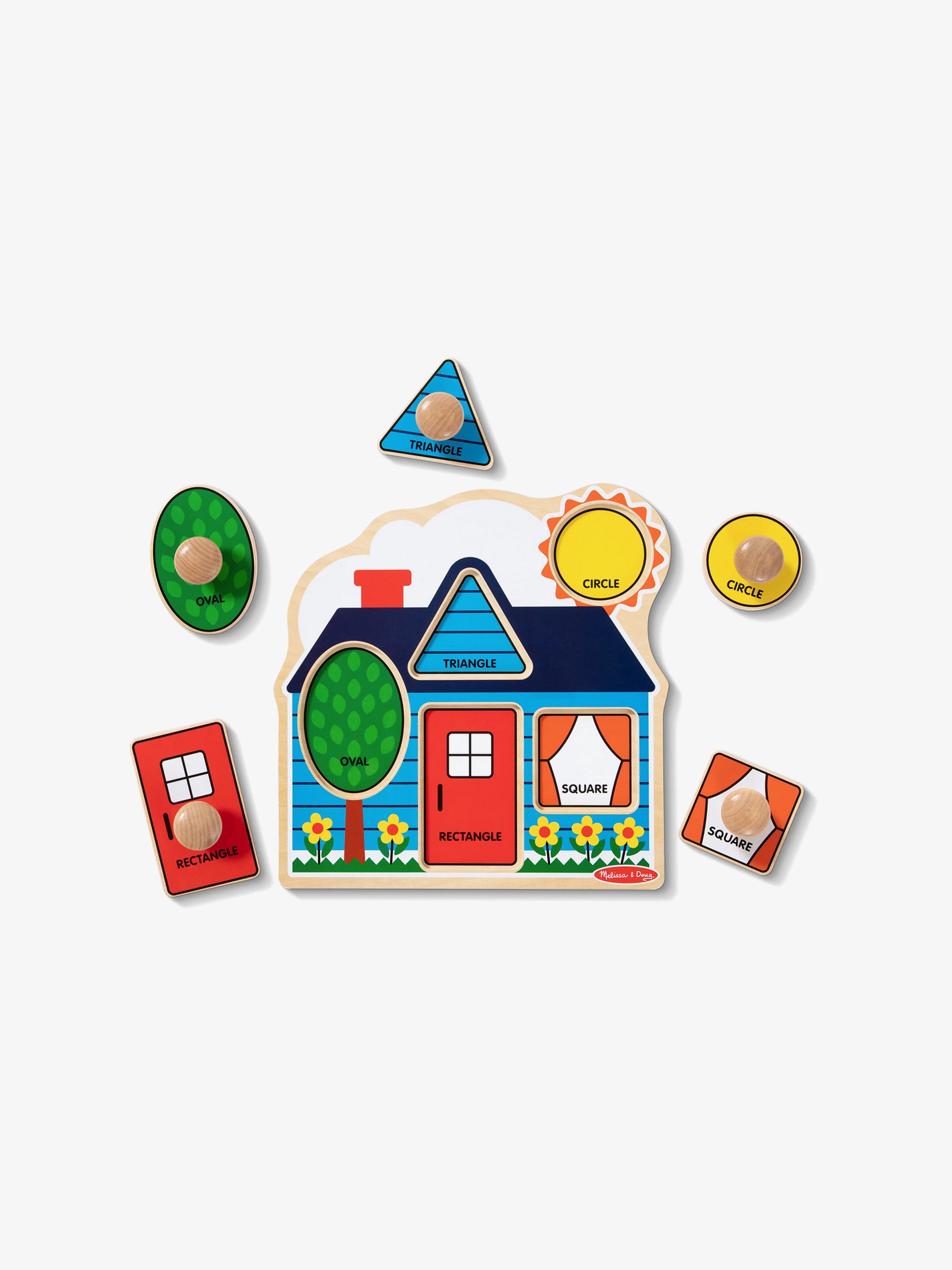 First Shapes Jumbo Peg Puzzle (5-Piece)