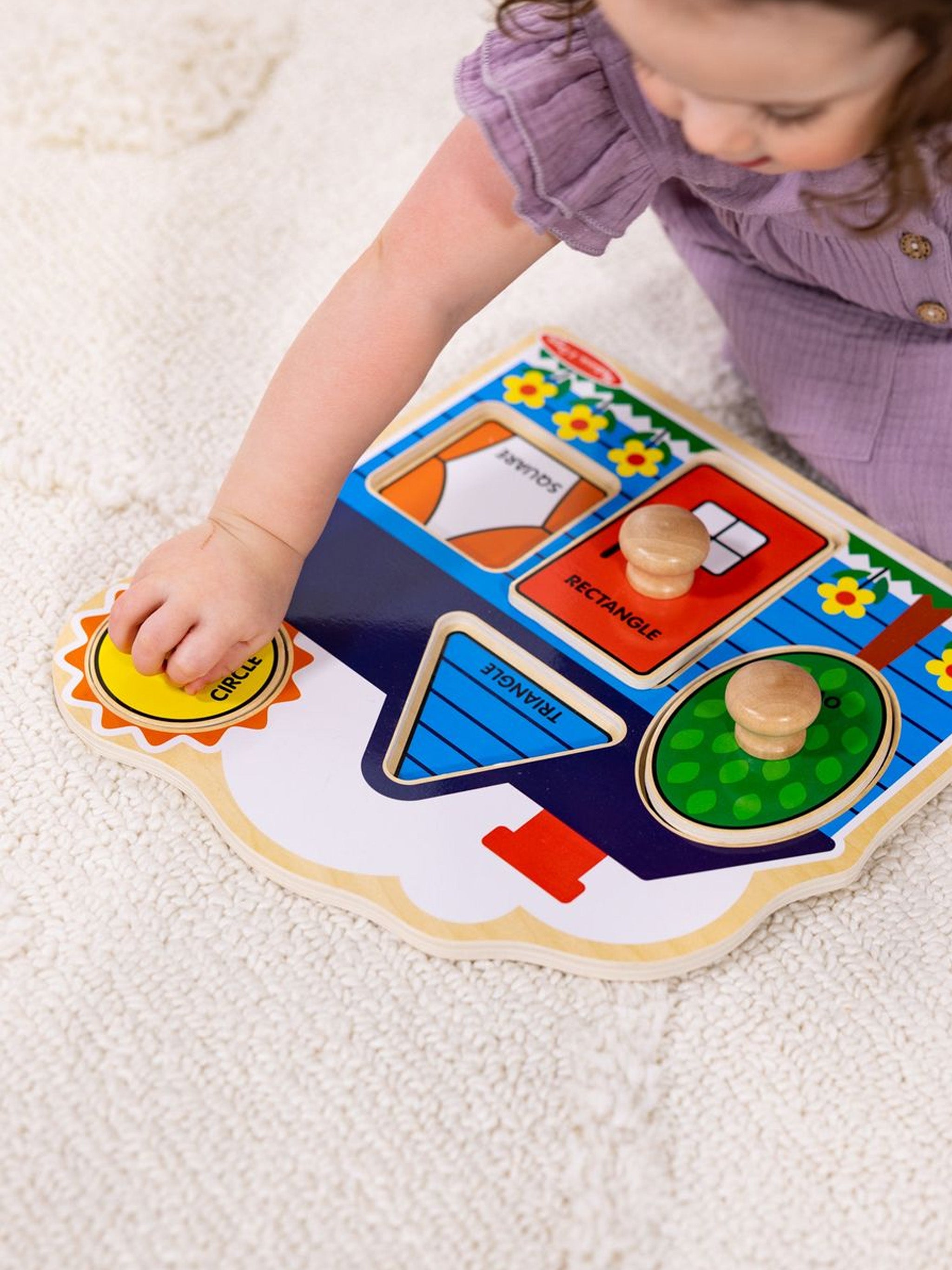 First Shapes Jumbo Peg Puzzle (5-Piece)