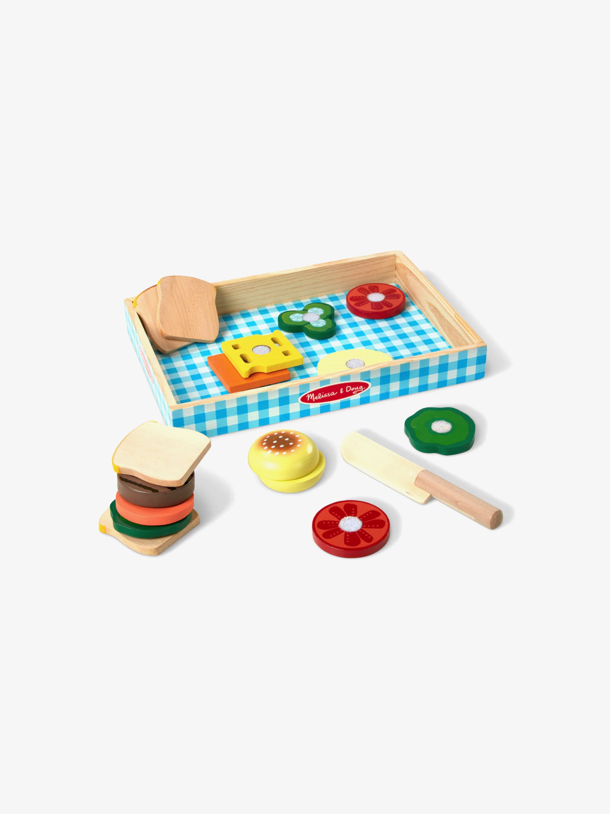 Wooden Play Food Sandwich Making Set (17 Piece)