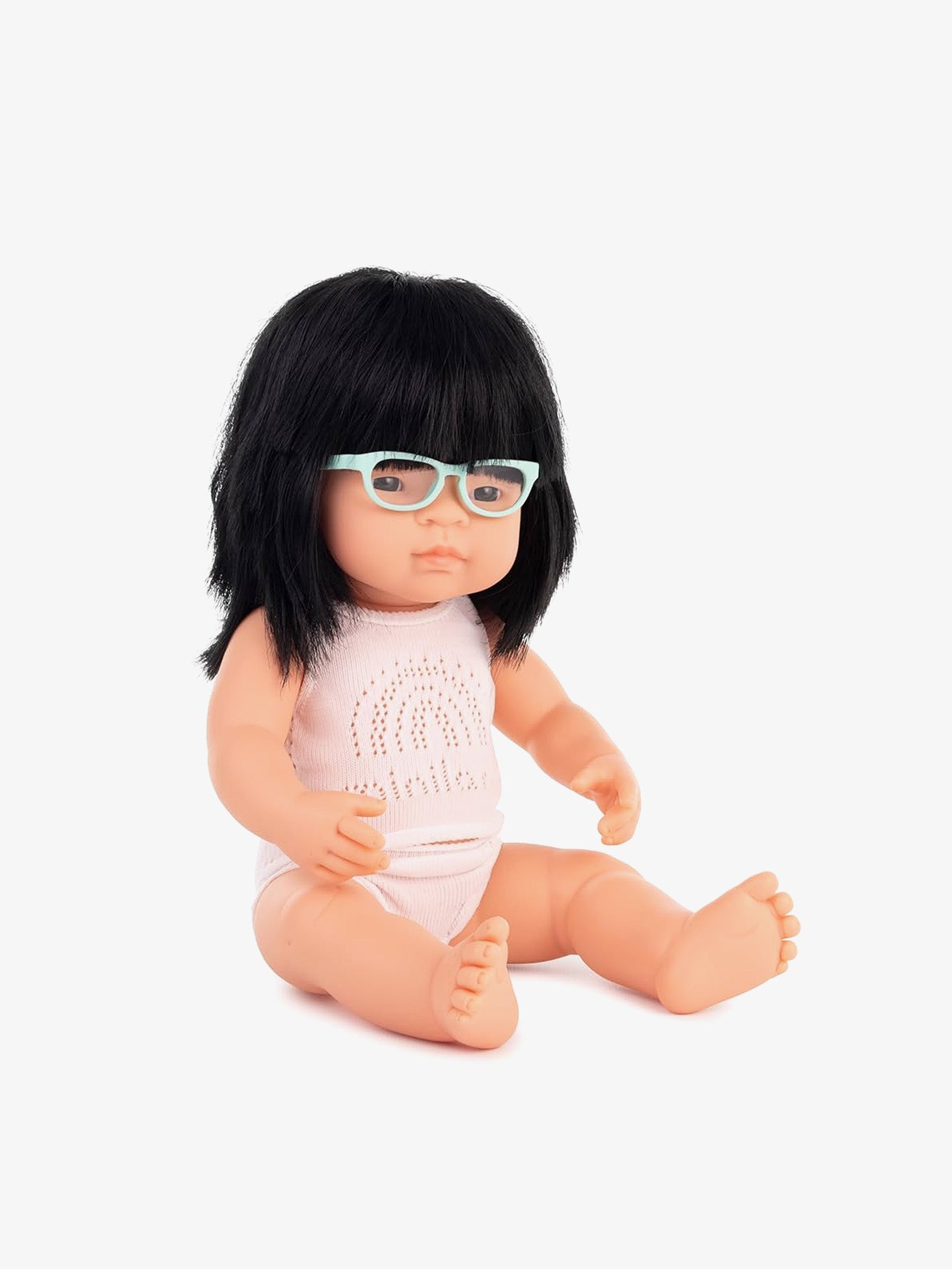 Baby Doll Asian Girl with Glasses (38 cm)