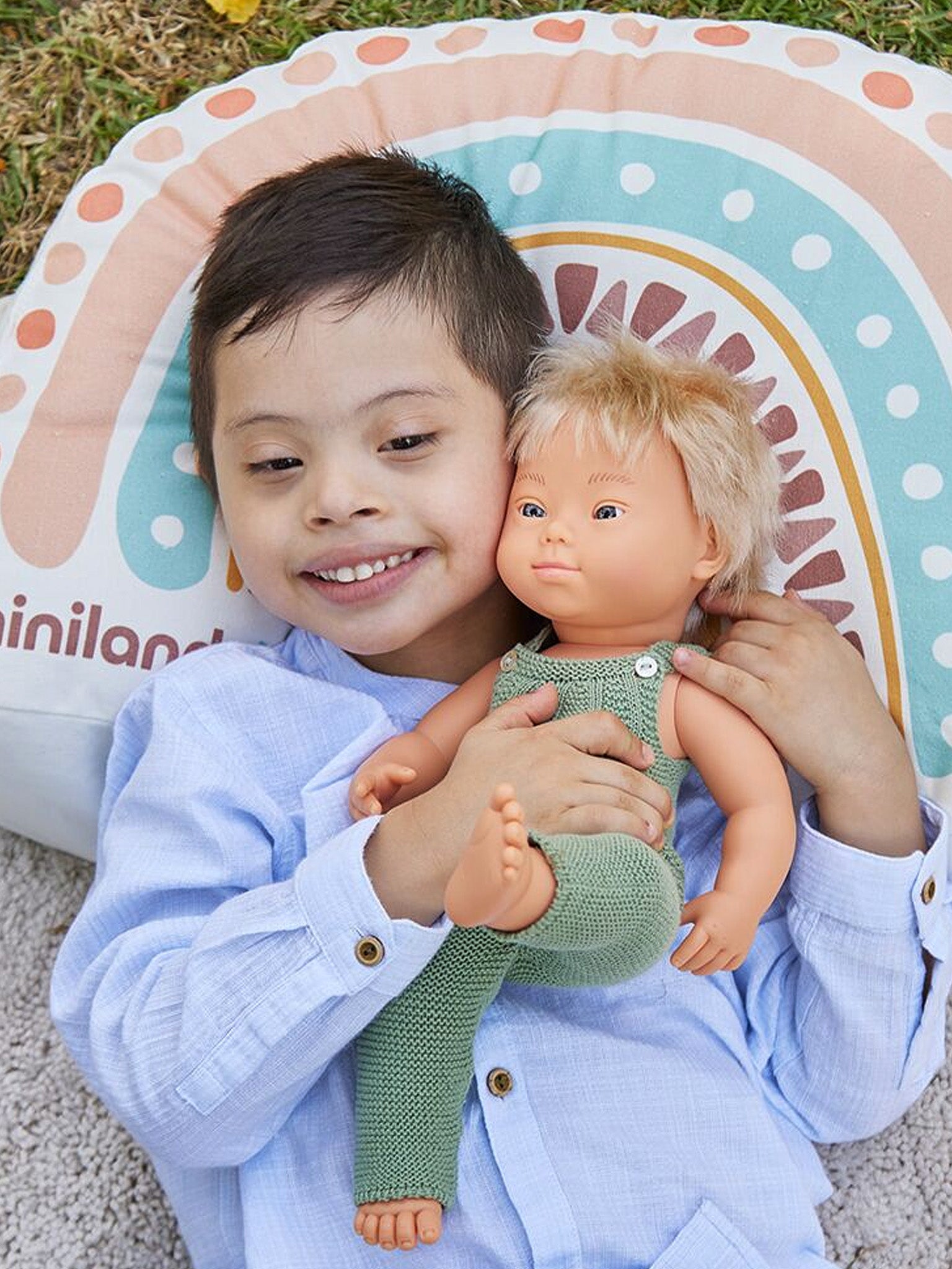 Baby Doll Caucasian Boy with Down Syndrome (38 cm)