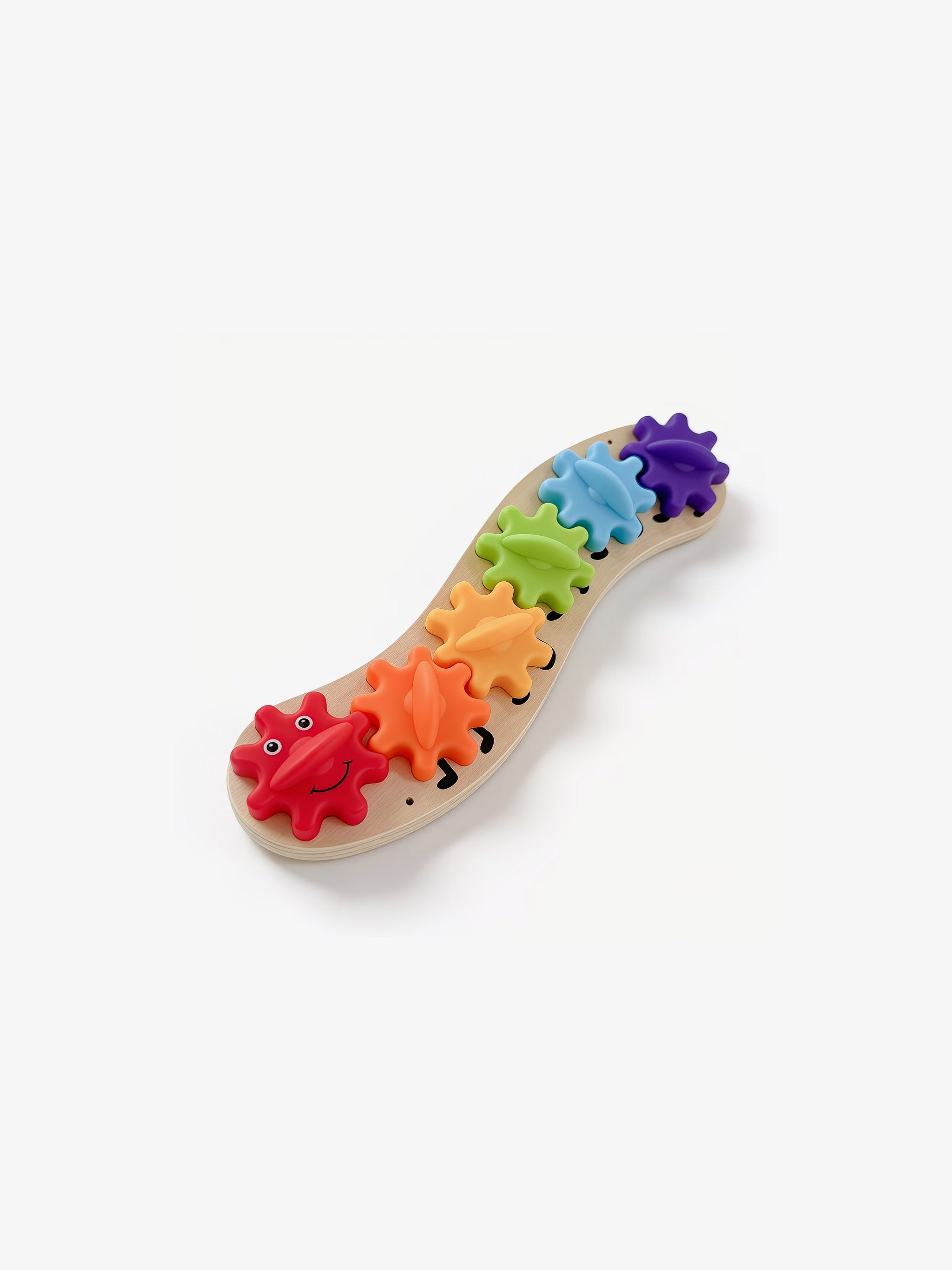 Wooden Caterpillar Gear Toy