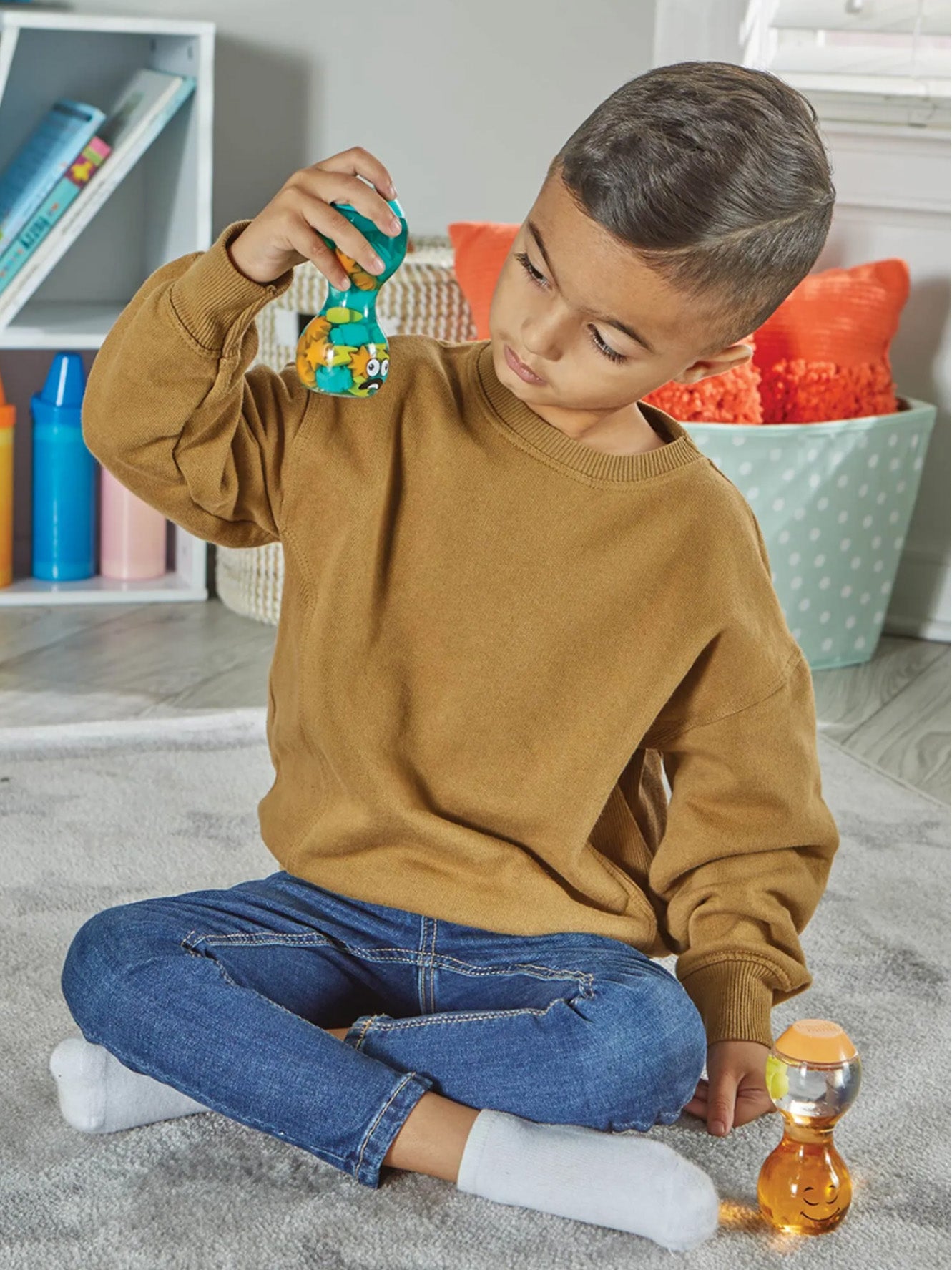 Express Your Feelings Sensory Bottles Opposites (Calm & Overwhelmed)