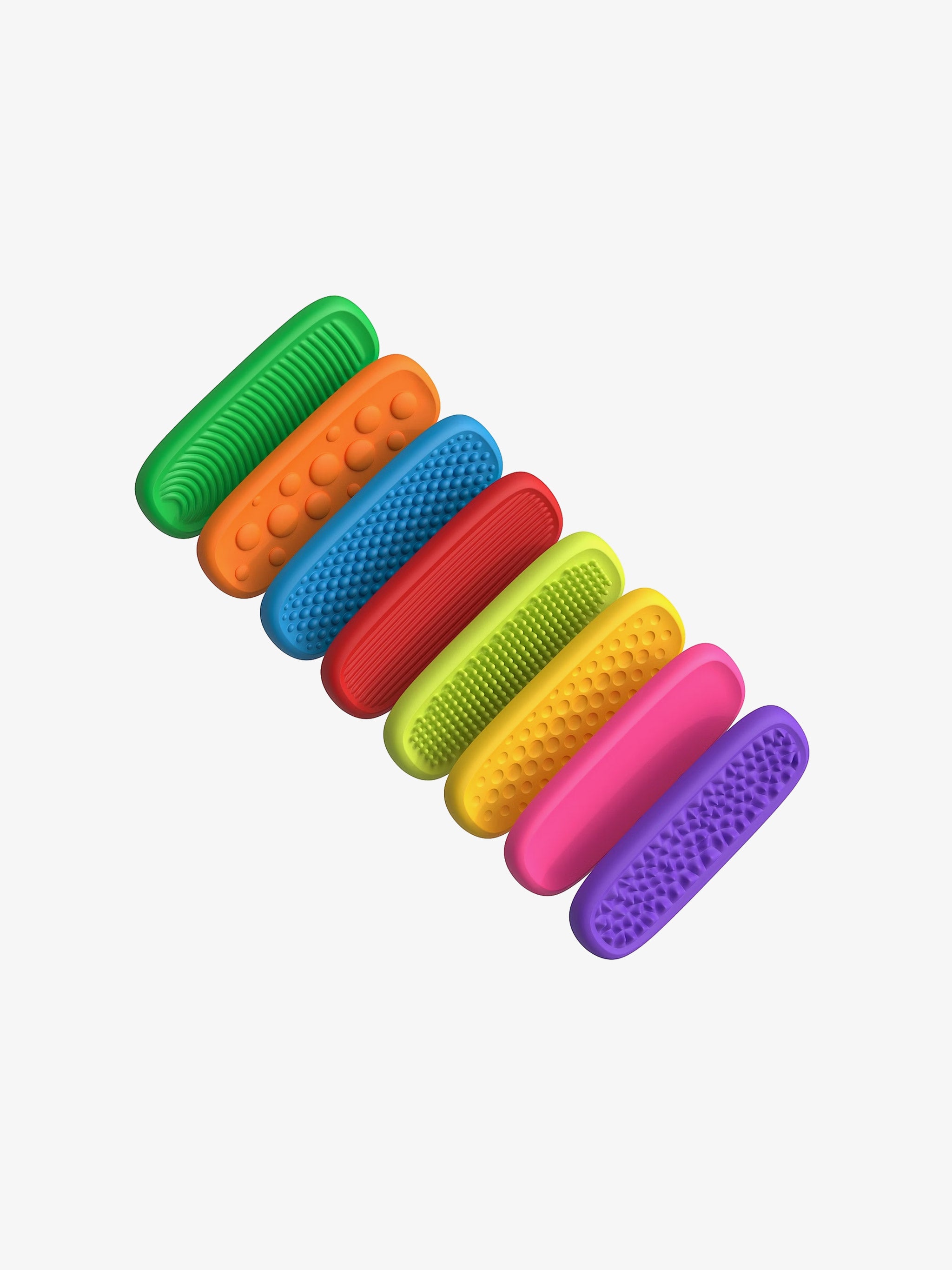 Textured Fidget Bars with Suction Cups (8 Piece)