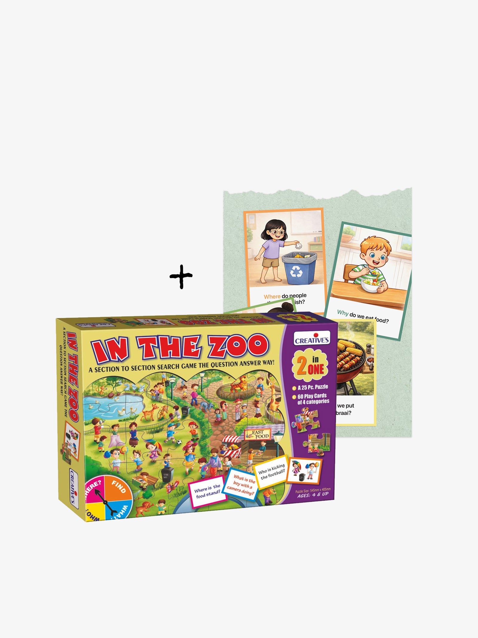 In The Zoo (Puzzle & Play Cards)
